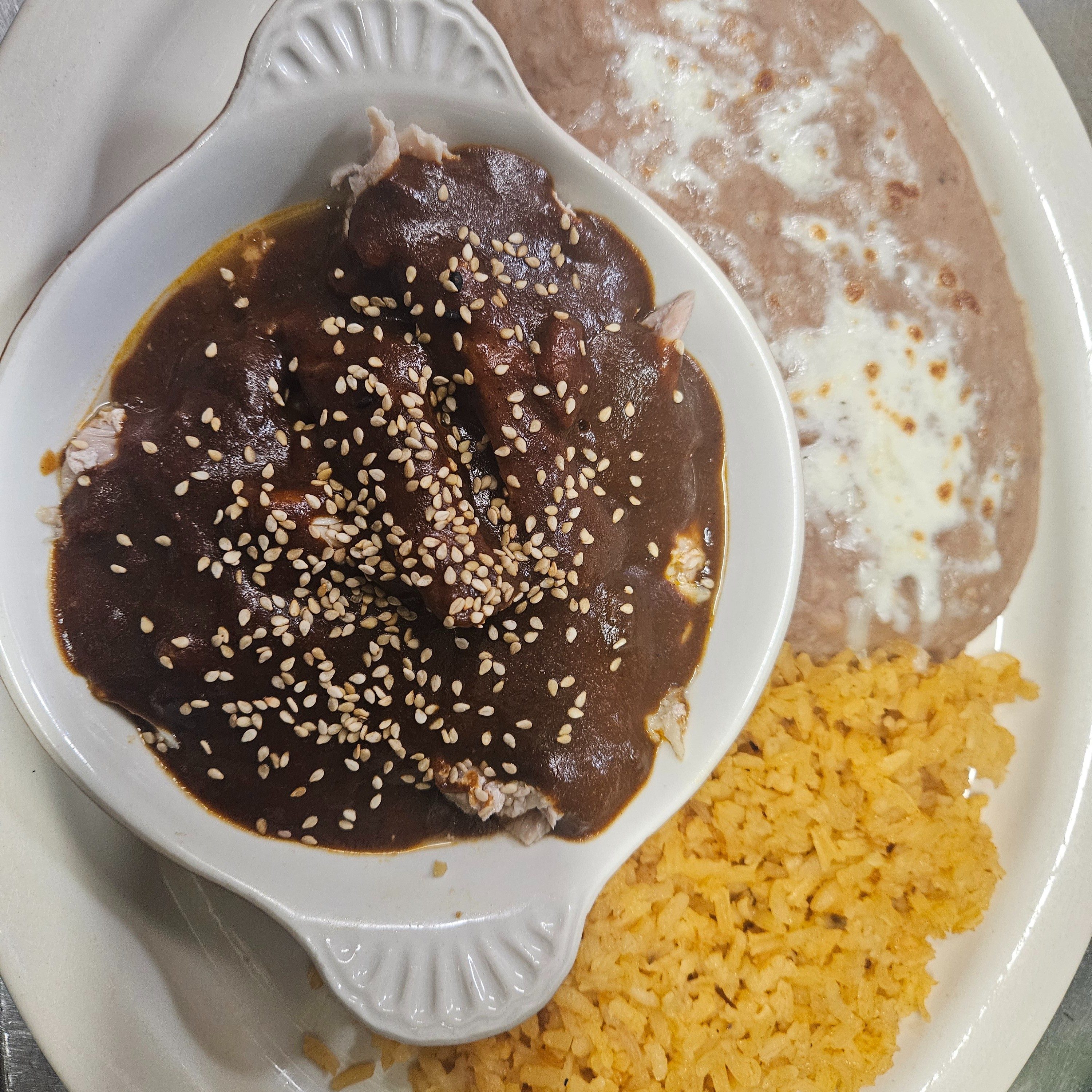 Chicken Mole Plate.