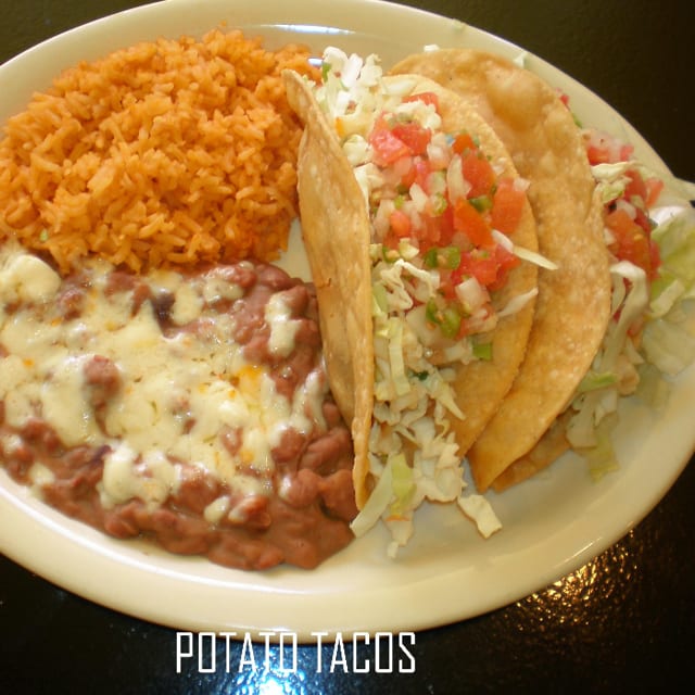 Potato Tacos Tray.